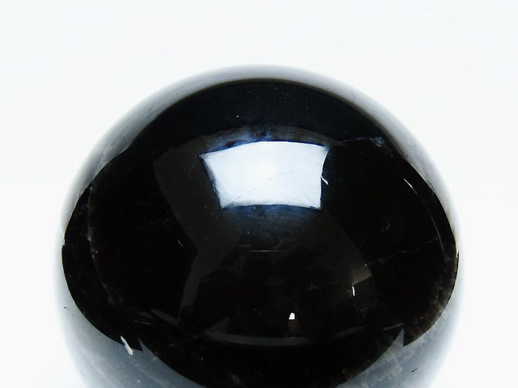 1.3Kg モリオン 純天然 黒水晶 丸玉 100mm [t572-11602] 2枚目