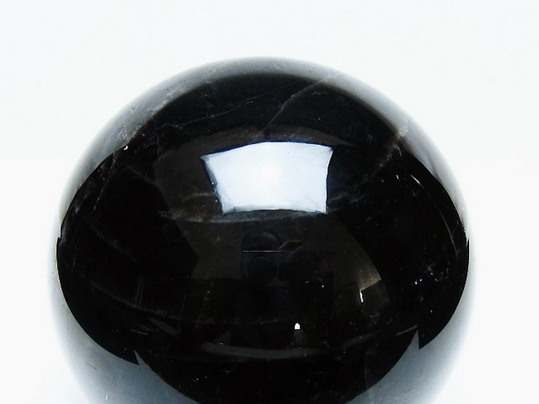 1.4Kg モリオン 純天然 黒水晶 丸玉 105mm [t572-11605] 2枚目