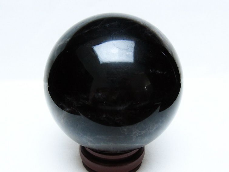 1.5Kg モリオン 純天然 黒水晶 丸玉 105mm [t572-11610] 3枚目