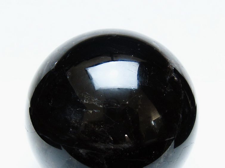 1.6Kg モリオン 純天然 黒水晶 丸玉 108mm [t572-11611] 2枚目