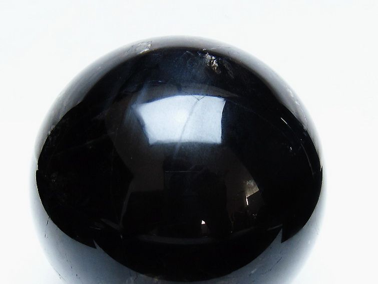 1.6Kg モリオン 純天然 黒水晶 丸玉 108mm [t572-11613] 2枚目