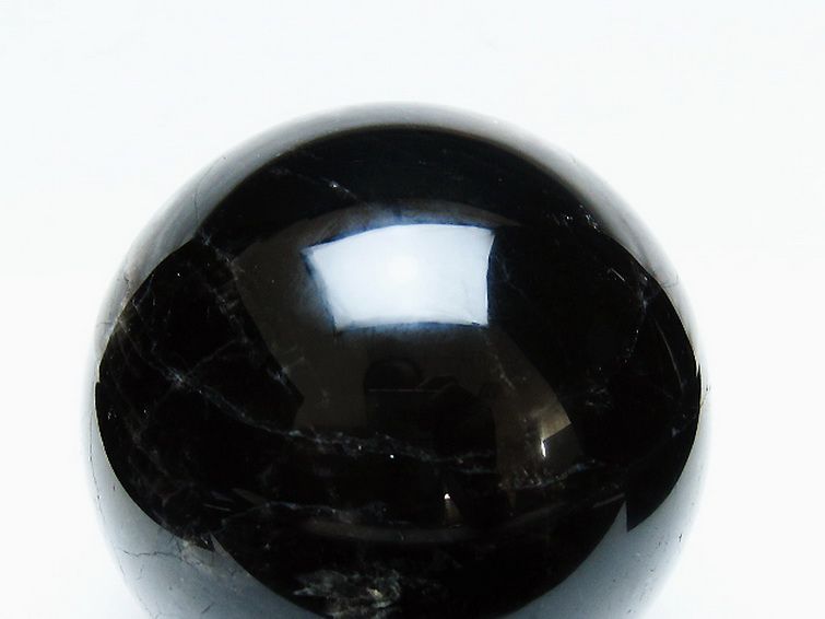 1.5Kg モリオン 純天然 黒水晶 丸玉 105mm [t572-11614] 2枚目