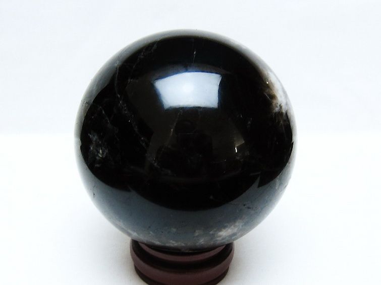 1.5Kg モリオン 純天然 黒水晶 丸玉 105mm [t572-11614] 3枚目