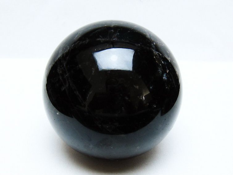 1.4Kg モリオン 純天然 黒水晶 丸玉 100mm [t572-11617] 1枚目