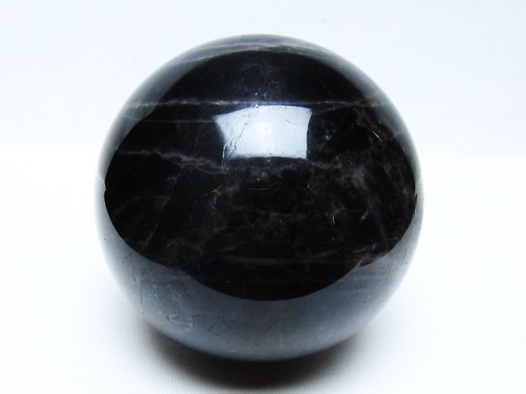1.9Kg モリオン 純天然 黒水晶 丸玉 115mm [t572-11658] 1枚目