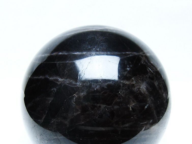 1.9Kg モリオン 純天然 黒水晶 丸玉 115mm [t572-11658] 2枚目