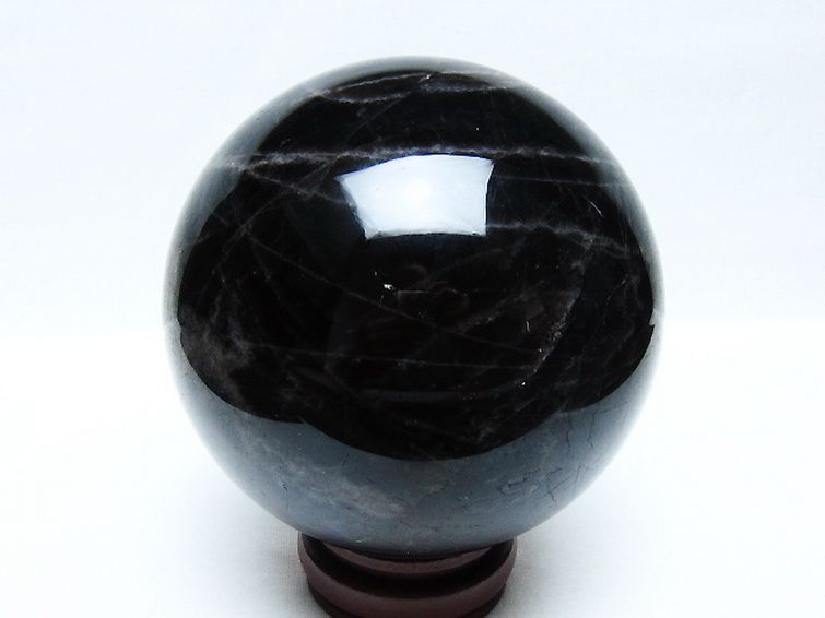 1.9Kg モリオン 純天然 黒水晶 丸玉 115mm [t572-11658] 3枚目