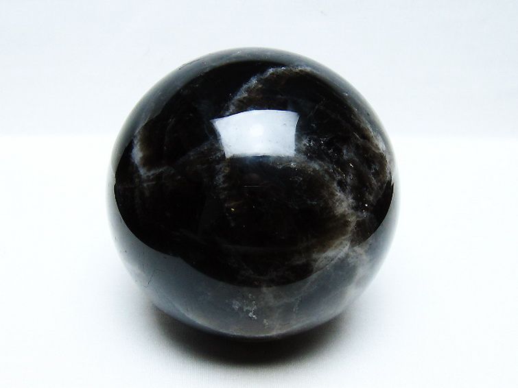 1.7Kg モリオン 純天然 黒水晶 丸玉 110mm [t572-11662] 1枚目