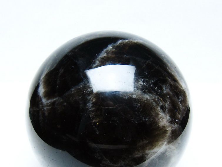 1.7Kg モリオン 純天然 黒水晶 丸玉 110mm [t572-11662] 2枚目