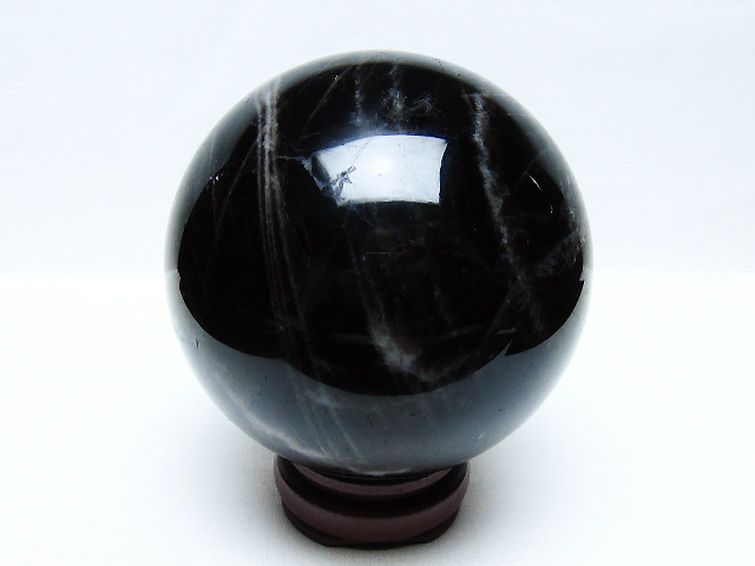 1.7Kg モリオン 純天然 黒水晶 丸玉 110mm [t572-11662] 3枚目