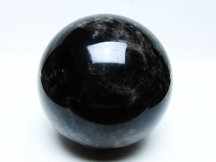 1.6Kg モリオン 純天然 黒水晶 丸玉 110mm [t572-11667] 1枚目