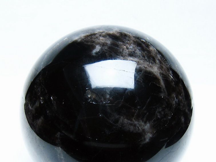 1.6Kg モリオン 純天然 黒水晶 丸玉 110mm [t572-11667] 2枚目