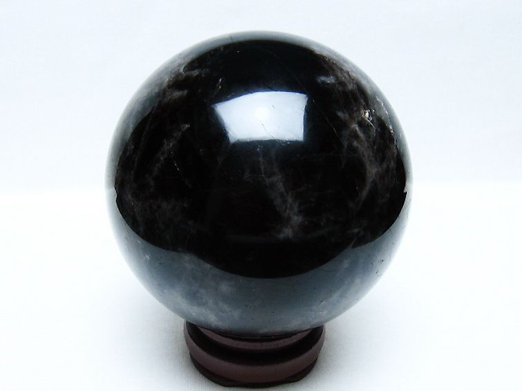 1.6Kg モリオン 純天然 黒水晶 丸玉 110mm [t572-11667] 3枚目
