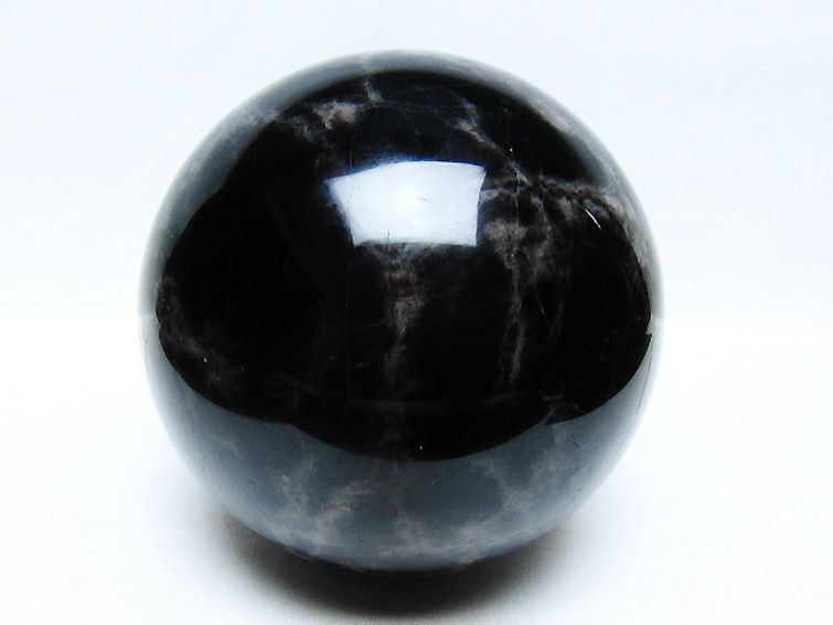 2.7Kg モリオン 純天然 黒水晶 丸玉 130mm [t572-11672] 1枚目