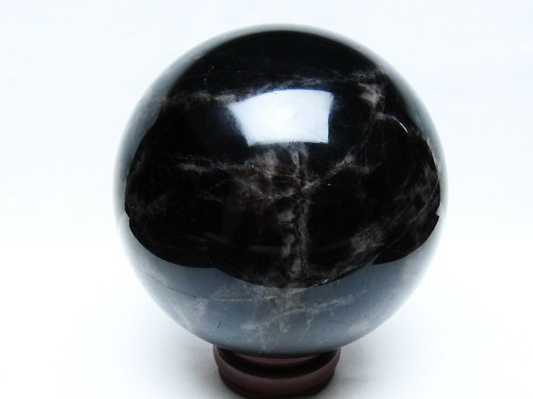 2.7Kg モリオン 純天然 黒水晶 丸玉 130mm [t572-11672] 3枚目