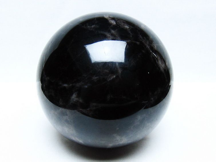2.8Kg モリオン 純天然 黒水晶 丸玉 130mm [t572-11673] 1枚目