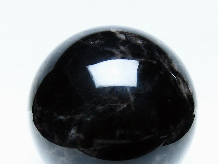 2.8Kg モリオン 純天然 黒水晶 丸玉 130mm [t572-11673] 2枚目