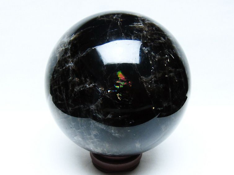 3.3Kg モリオン 純天然 黒水晶 丸玉 137mm [t572-11675] 3枚目