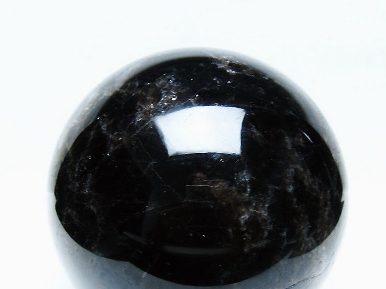 2.5Kg モリオン 純天然 黒水晶 丸玉 125mm [t572-11677] 2枚目