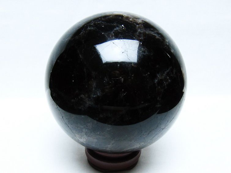 2.5Kg モリオン 純天然 黒水晶 丸玉 125mm [t572-11677] 3枚目