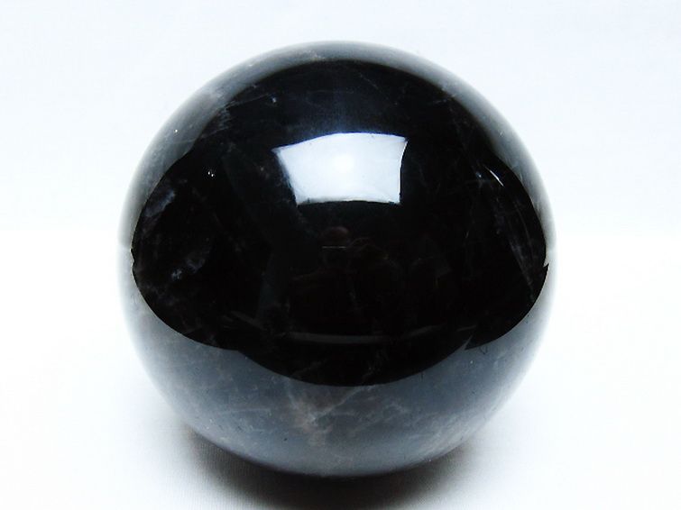 2Kg モリオン 純天然 黒水晶 丸玉 117mm [t572-11680] 1枚目