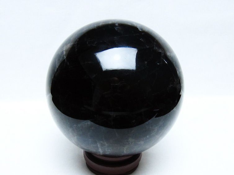 2Kg モリオン 純天然 黒水晶 丸玉 117mm [t572-11680] 3枚目