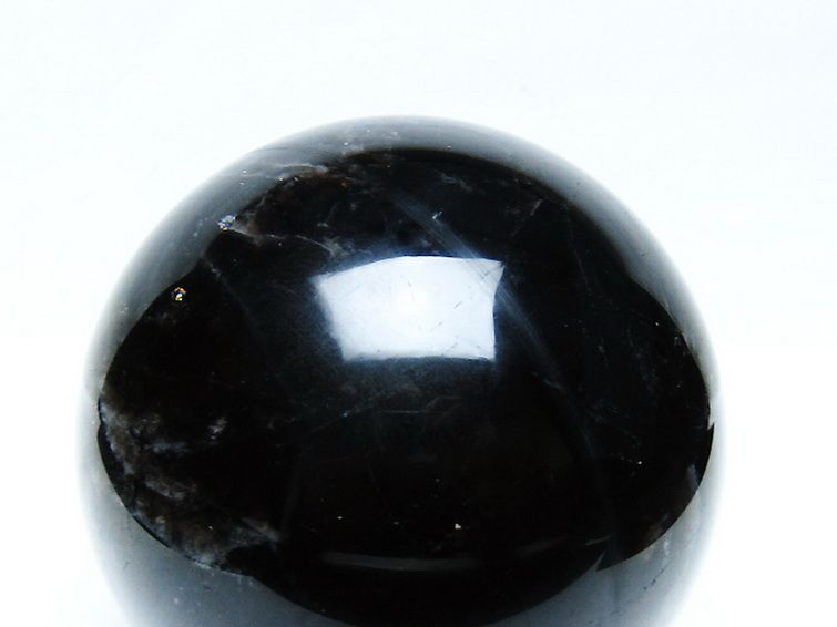 1.6Kg モリオン 純天然 黒水晶 丸玉 110mm [t572-11684] 2枚目