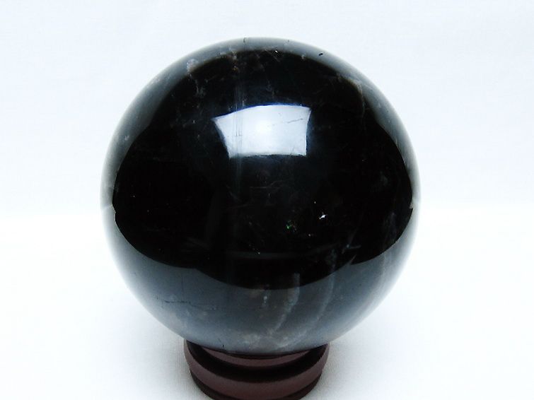 1.6Kg モリオン 純天然 黒水晶 丸玉 110mm [t572-11684] 3枚目