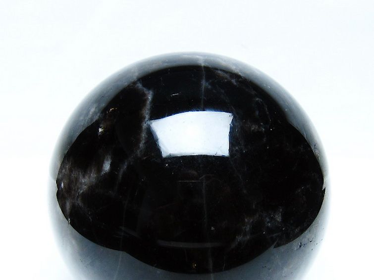 1.6Kg モリオン 純天然 黒水晶 丸玉 110mm [t572-11685] 2枚目