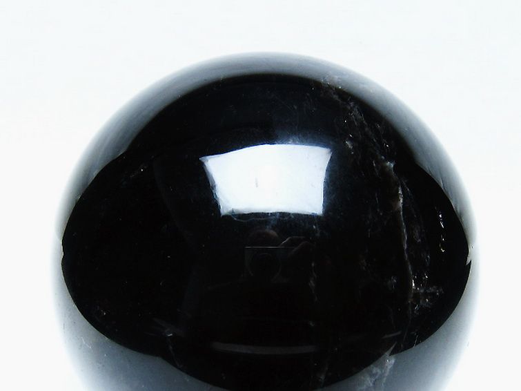 1.6Kg モリオン 純天然 黒水晶 丸玉 110mm [t572-11686] 2枚目