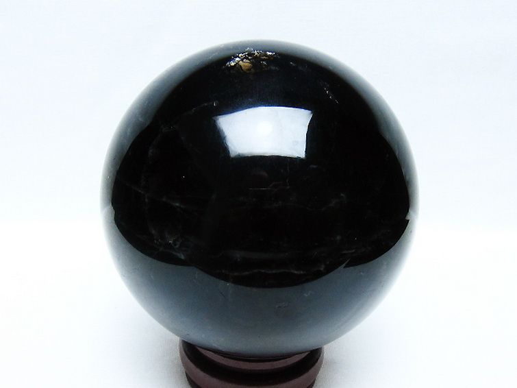 1.6Kg モリオン 純天然 黒水晶 丸玉 110mm [t572-11686] 3枚目