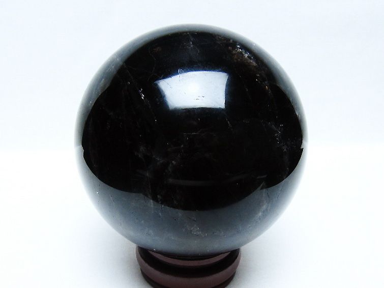 1.7Kg モリオン 純天然 黒水晶 丸玉 110mm [t572-11687] 3枚目