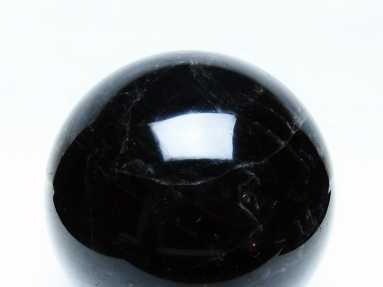 1.9Kg モリオン 純天然 黒水晶 丸玉 115mm [t572-11691] 2枚目