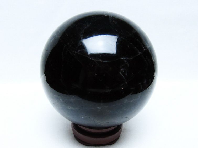 1.9Kg モリオン 純天然 黒水晶 丸玉 115mm [t572-11691] 3枚目