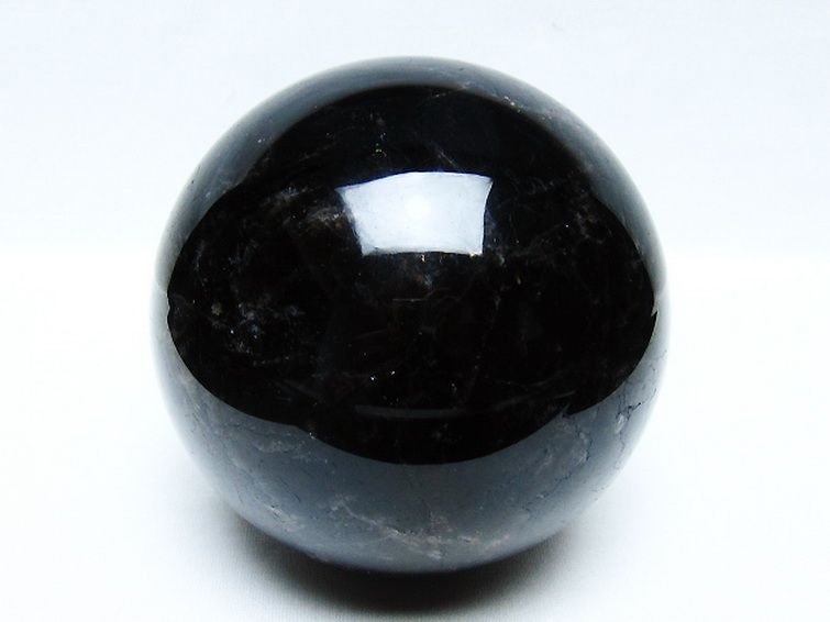 1.6Kg モリオン 純天然 黒水晶 丸玉 110mm [t572-11693] 1枚目