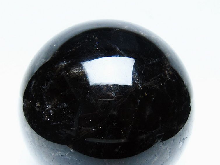 1.6Kg モリオン 純天然 黒水晶 丸玉 110mm [t572-11693] 2枚目
