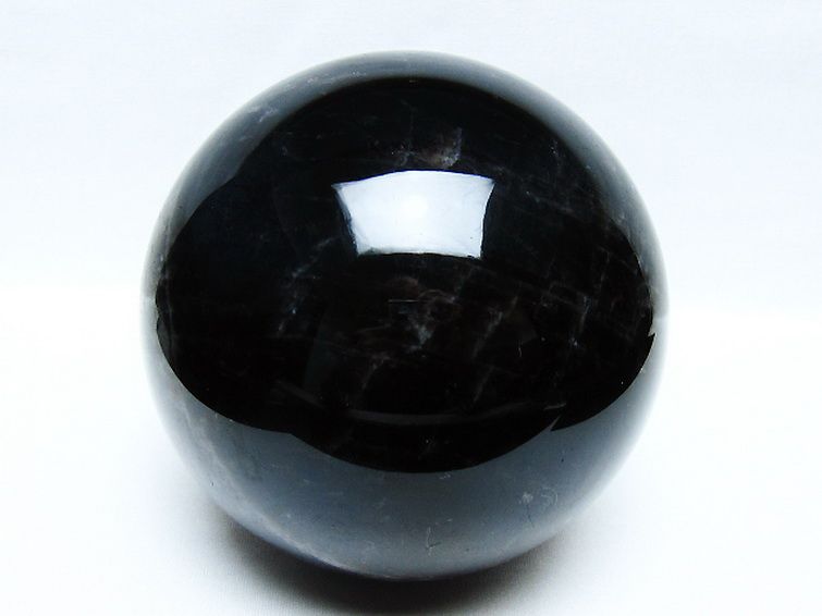 2.7Kg モリオン 純天然 黒水晶 丸玉 127mm [t572-11697] 1枚目