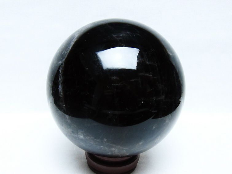 2.7Kg モリオン 純天然 黒水晶 丸玉 127mm [t572-11697] 3枚目