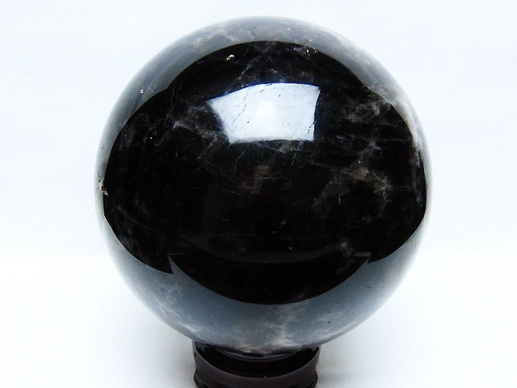5.8Kg モリオン 純天然 黒水晶 丸玉 163mm [t572-11708] 3枚目