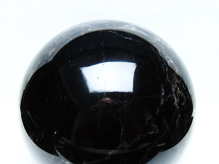 6.5Kg モリオン 純天然 黒水晶 丸玉 173mm [t572-11718] 2枚目