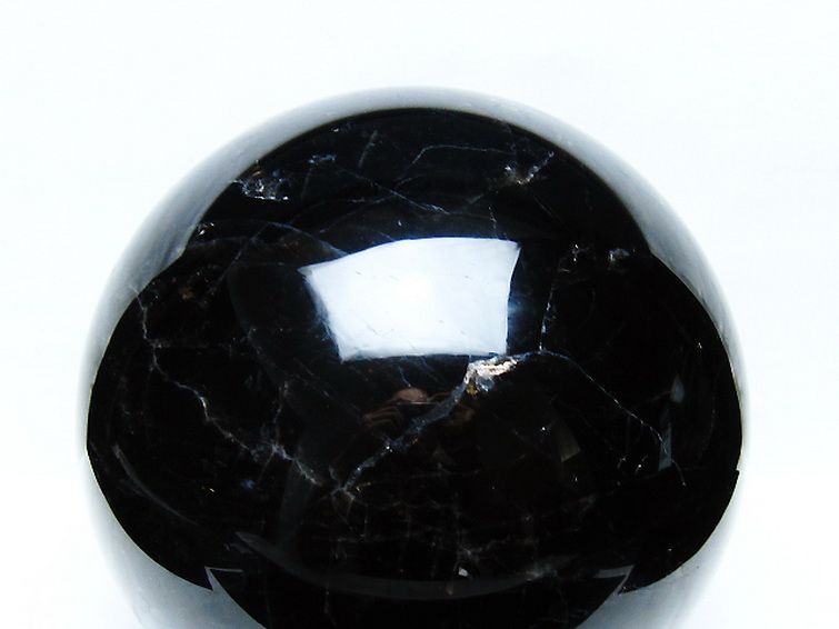 11.3Kg モリオン 純天然 黒水晶 丸玉 205mm [t572-11721] 2枚目