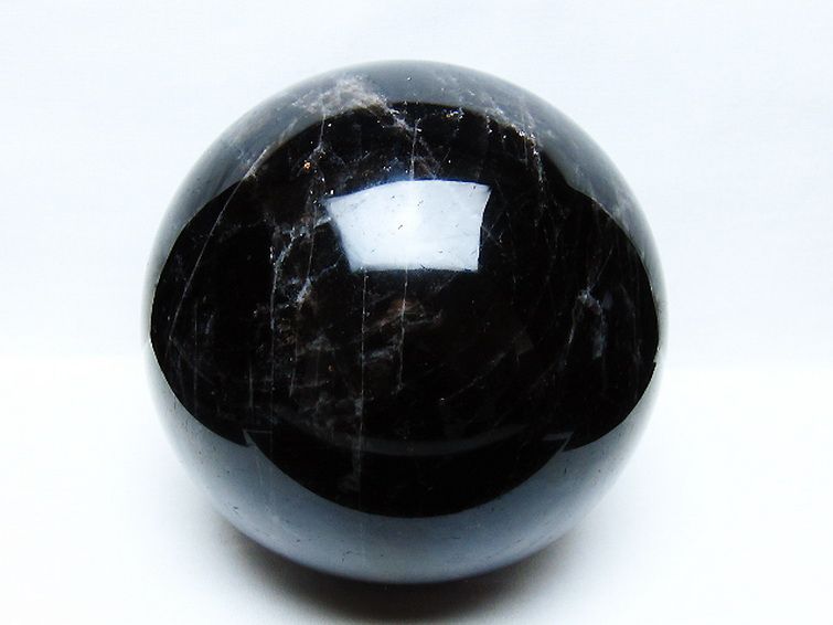 9.6Kg モリオン 純天然 黒水晶 丸玉 190mm [t572-11724] 1枚目
