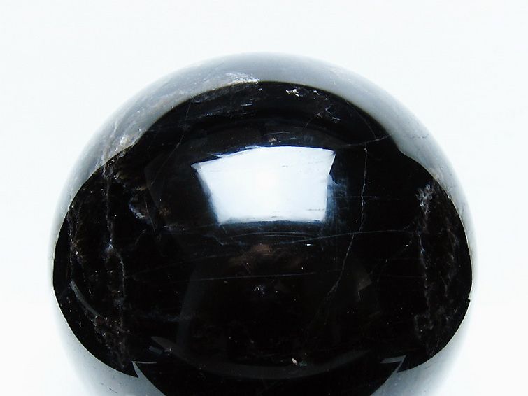 11.7Kg モリオン 純天然 黒水晶 丸玉 205mm [t572-11725] 2枚目