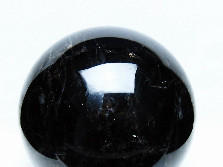 10.7Kg モリオン 純天然 黒水晶 丸玉 200mm [t572-11731] 2枚目