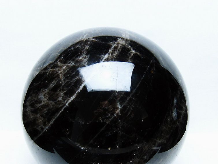 13.5Kg モリオン 純天然 黒水晶 丸玉 215mm [t572-11732] 2枚目