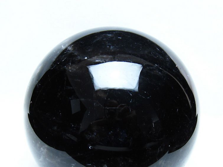 2.6Kg モリオン 純天然 黒水晶 丸玉 127mm [t572-11790] 2枚目