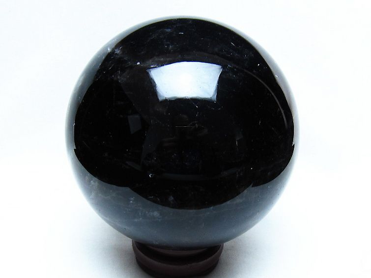 2.6Kg モリオン 純天然 黒水晶 丸玉 127mm [t572-11790] 3枚目