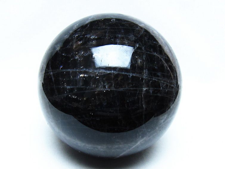2.2Kg モリオン 純天然 黒水晶 丸玉 120mm [t572-11796] 1枚目