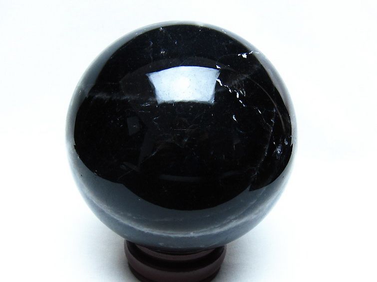1.8Kg モリオン 純天然 黒水晶 丸玉 115mm [t572-11803] 3枚目