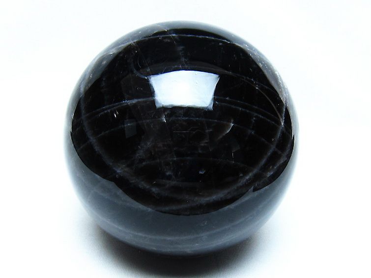 1.8Kg モリオン 純天然 黒水晶 丸玉 115mm [t572-11806] 1枚目